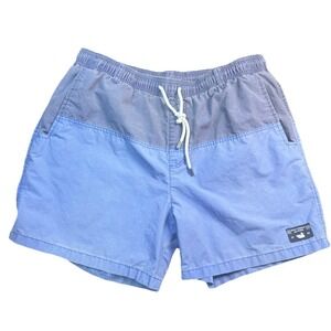 Southern Marsh Swim Trunks Mens Large Blue Elastic Waist Lined Fishing Shorts
